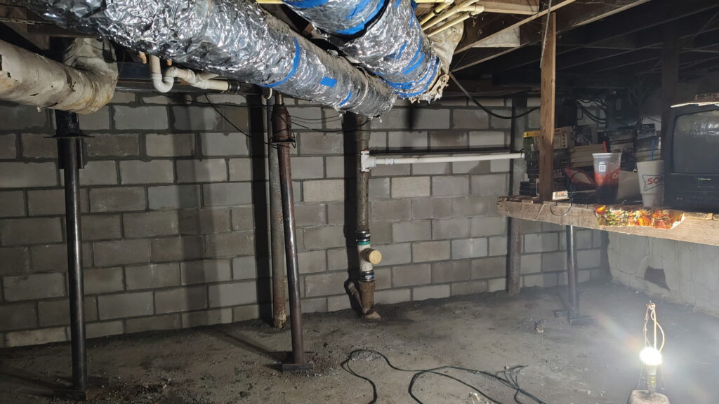 Wall Replacement Dry Basement